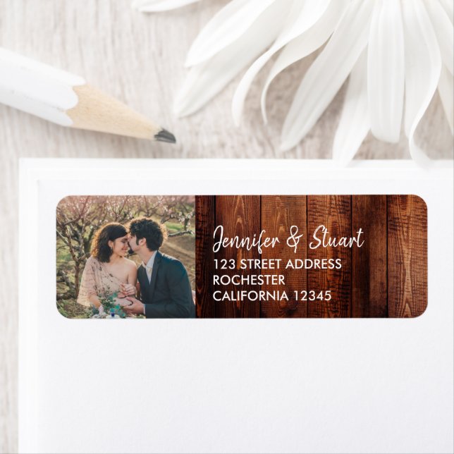Créez votre propre photo Mariage en bois rustique (En situation)