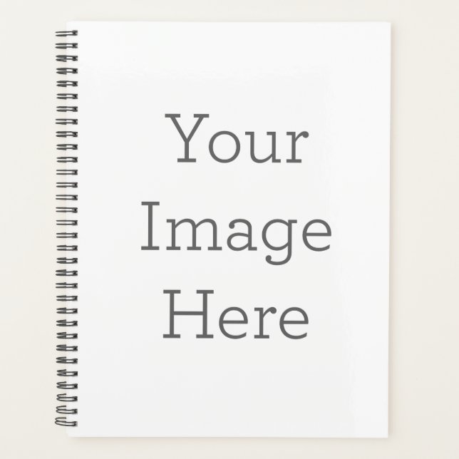 Standard (21,6 cm x 28 cm), Couverture rigide Couverture, Noire Planificateur en spirale (Devant)