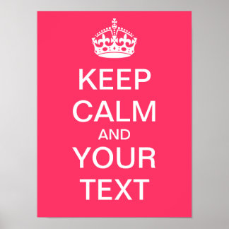 Créez Votre Propre Poster "Keep Calm & Carry On" !