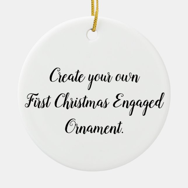 Créez votre propre premier ornement de Noël engagé (Devant)