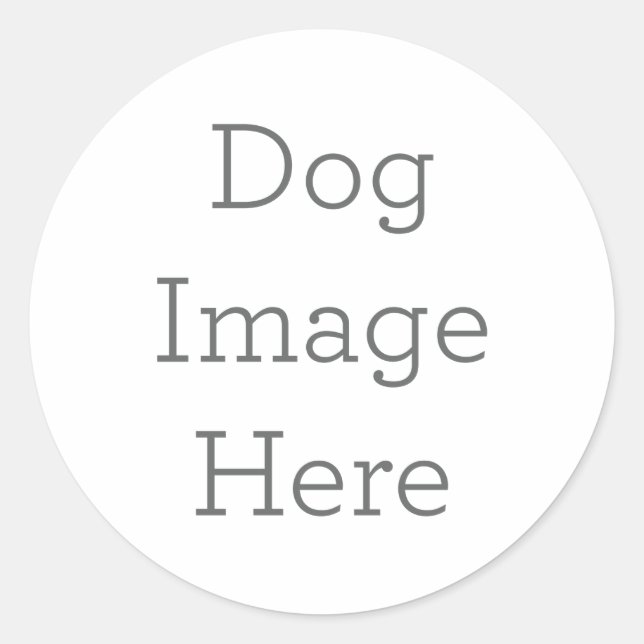 Créez votre propre Sticker chien cadeau (Devant)