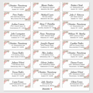 Créez votre propre Sticker d'adresse invité Mariag