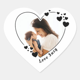 Créez votre propre Sticker en forme de coeur photo