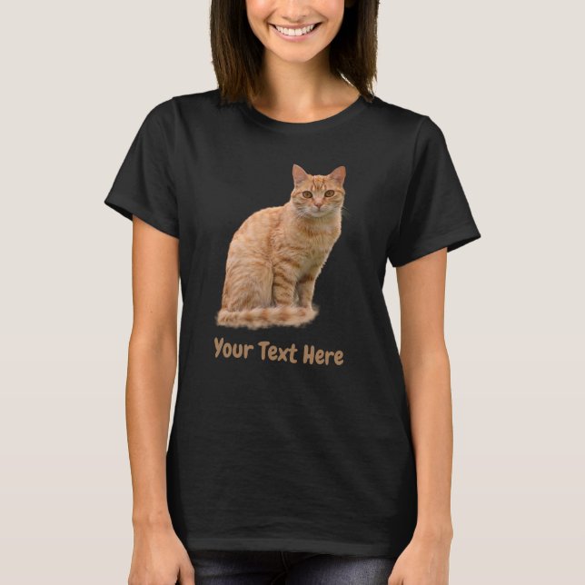 Créez votre propre T-shirt photo chat mignon (Devant)
