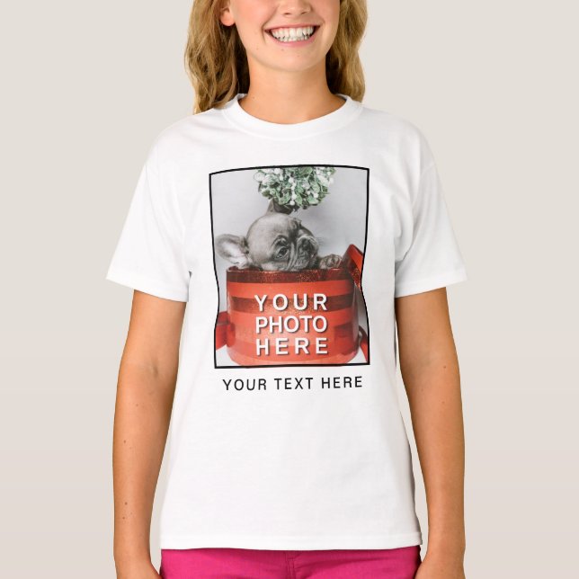 Créez votre propre T-shirt photo et texte personna (Devant)