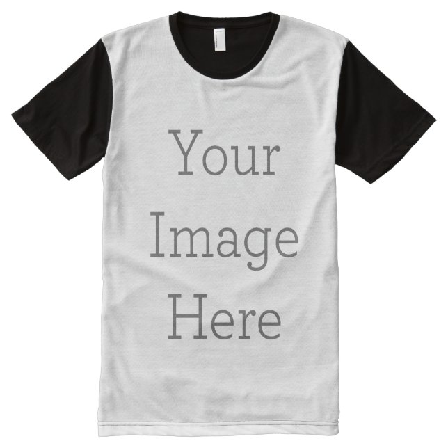 T-shirt tout-imprimé personnalisé (Devant)