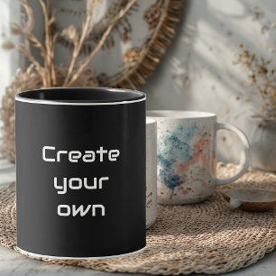 Créez Votre Propre Tasse Noire Personnalisée Sips