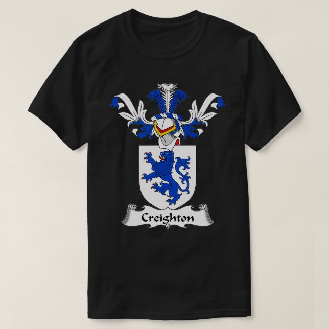 Creighton Coat of Arms  Family Crest  T-Shirt (Design Front)