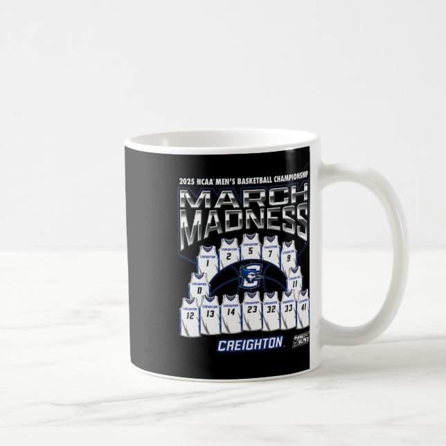 Creighton March Madness 2025 Men's Sketll Nil  Coffee Mug (Right)