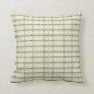 Crem de Lace Cotton Throw Pillow