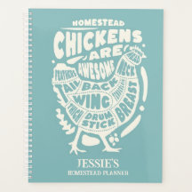 Crème Bleue Poulet Art Homestead personnalisé