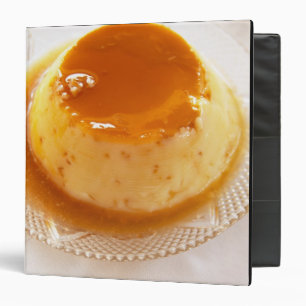 Creme caramel type of pudding with caramel binder