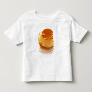 Creme caramel type of pudding with caramel toddler t-shirt