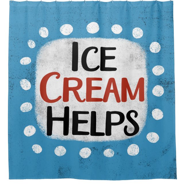Crème de glace aide le rideau de douche (Devant)