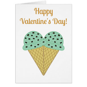 Crème de glace au chocolat à la menthe Coeur Valen