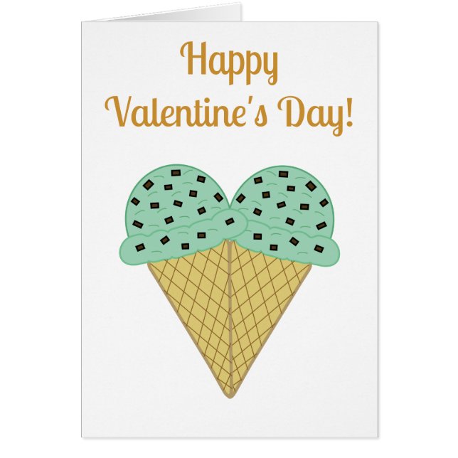 Crème de glace au chocolat à la menthe Coeur Valen (Devant)