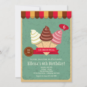 Crème de glace Invitation sociale