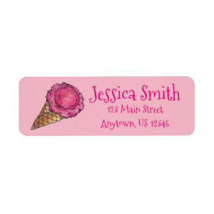 Crème de glace Parti social rose Scoop Waffle Cone