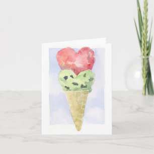 Crème de glace Valentine - Carte de note