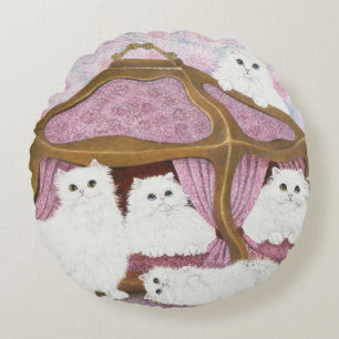 Creme de la creme round pillow