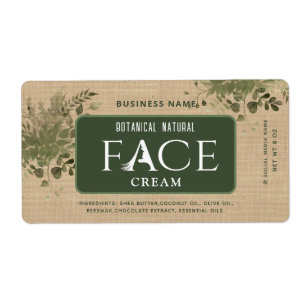 Crème faciale botanique moderne