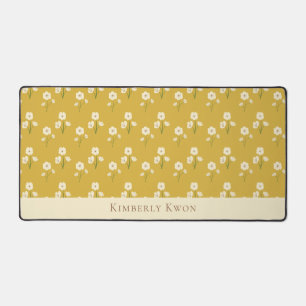 Crème Fleurs sauvages Nom personnalisé Floral Jaun