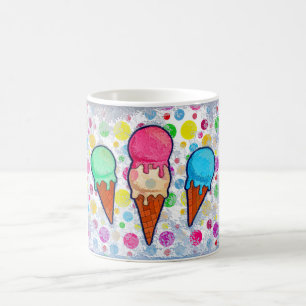 Crème glacée cônes café Mug