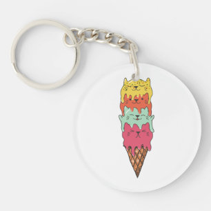 Crème glacée de chats mignonne Kawaii Kittens