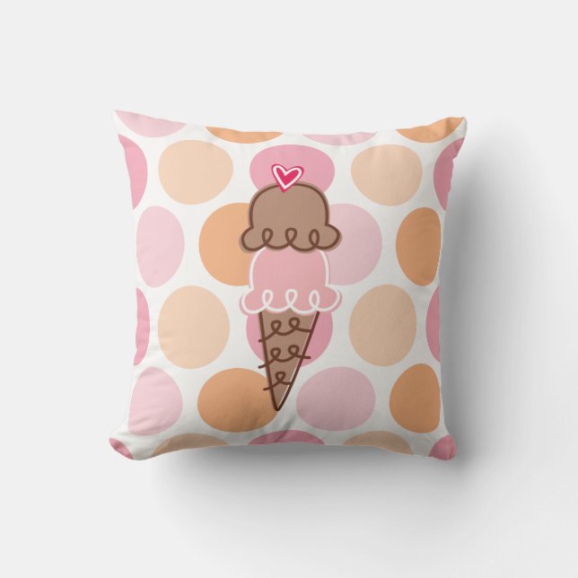 Crème glacée et Coussin Pois (Recto)