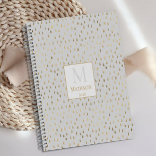 Crème Goutte de Pluie Moderne Monogramme Tendance