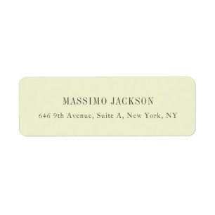 Crème personnalisée adresse minimaliste personnali