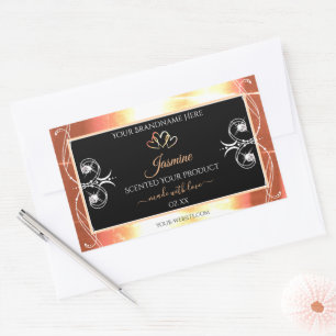 Crème Saumon chatoyante Produit Étiquettes Bijoux