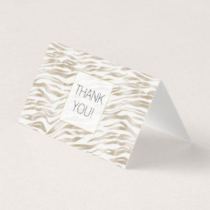 Crème Zen Blanc Zèbre Imprimer Merci