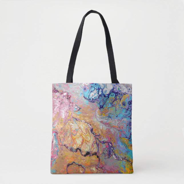Cremecycle Acrylic Pour All Over Tote Bag (Front)