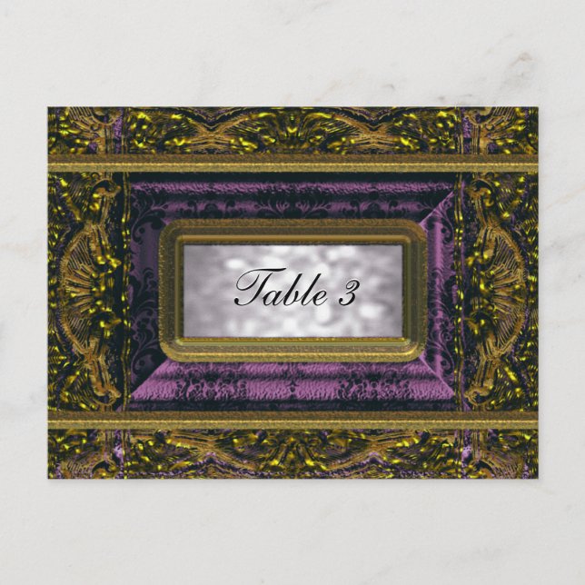 Crémieux Victoria Table Number Card (Front)