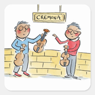 Cremona Square Sticker