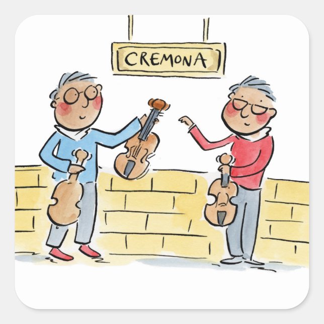 Cremona Square Sticker (Front)