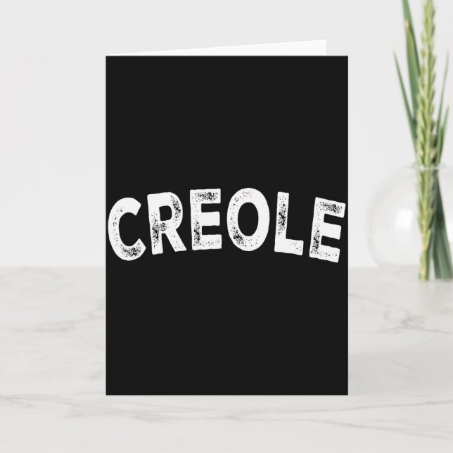 Creole  card (Front)