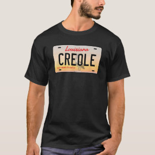 Creole Louisiana License Plate T-Shirt
