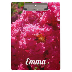 Crepe Myrtle Tree Magenta Floral Clipboard