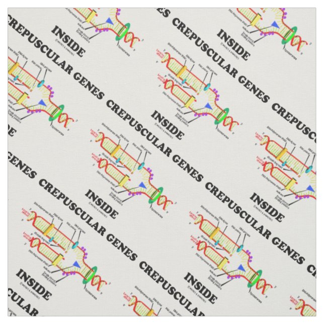 Crepuscular Genes Inside DNA Humour Fabric (Swatch)
