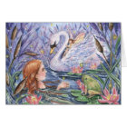 "Crépuscule carte sur lac"