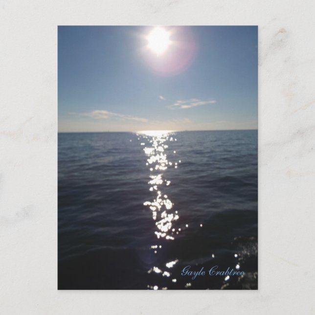 Crépuscule sur la baie mobile, carte postale de (Devant)