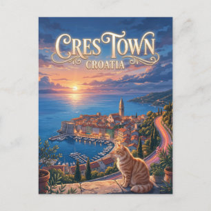 Cres Town, Cres, Croatia Croatia Postcard