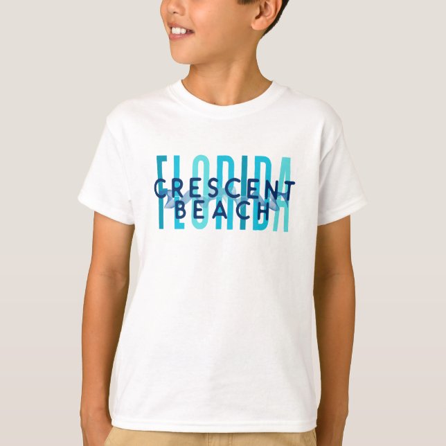 Crescent Beach Florida (Ocean Waves) T-Shirt (Front)