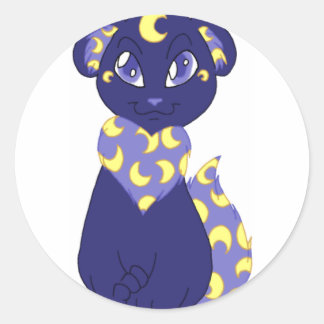 Crescent Bearfox Classic Round Sticker