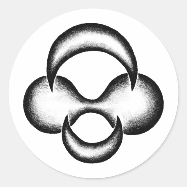Crescent Birth Classic Round Sticker (Front)