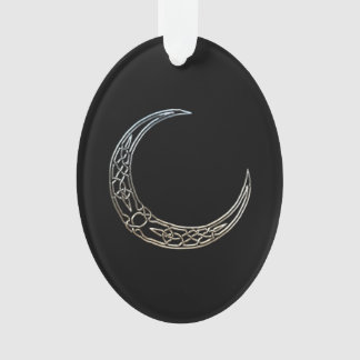 Crescent Céleste Noir Et Argent