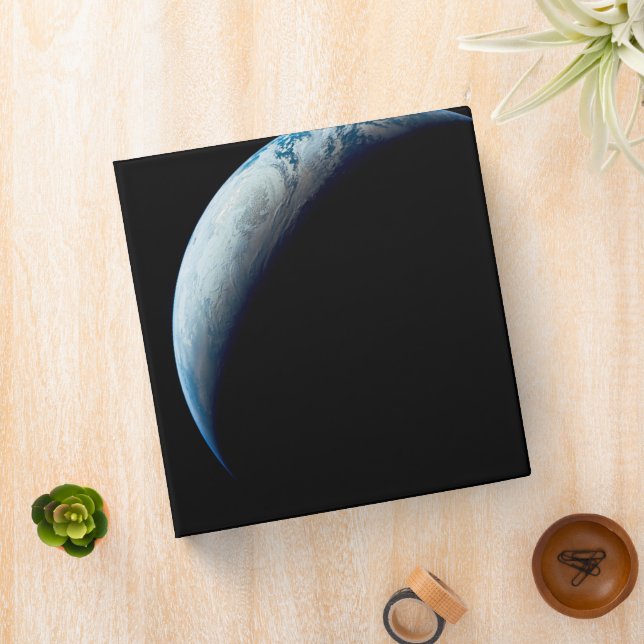 Crescent Earth Taken From The Apollo 4 Mission. 2 Binder (In Situ)