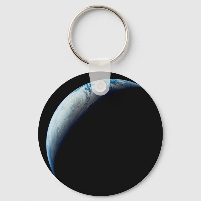 Crescent Earth Taken From The Apollo 4 Mission. 2 Keychain (Front)